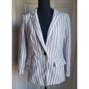 LOFT Petite Striped Blazer